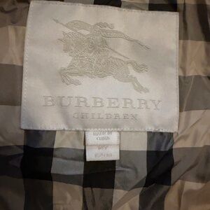 Red Burberry jacket